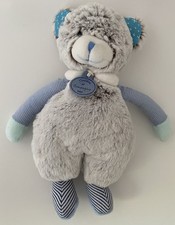 5573?DOUDOU et Compagnie Peluche Ours Chat Les Choupidoux Gris Marron Bleu