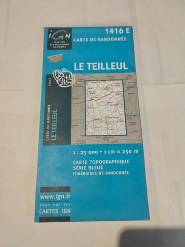 Carte ign 1416 - carte, le