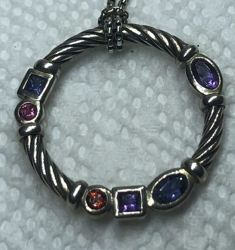 Yurman silver gemstone - silver, wreath