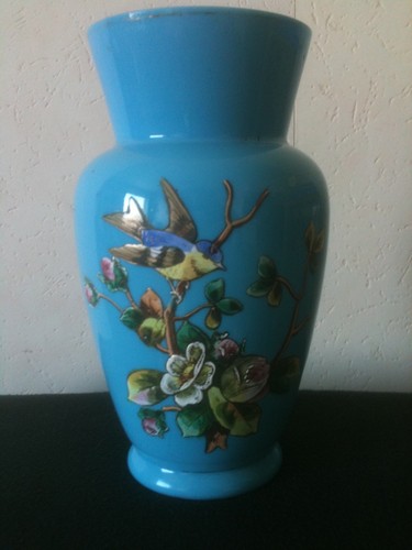 Vase ancien opaline - ancien,