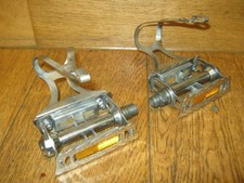 Pédales anciennes LYOTARD 136R French thread 14x125 Old Pédals cale-pieds