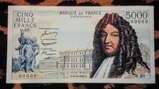 Billet 5000 Francs Louis XIV
