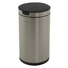 Poubelle automatique avec capteur 30 L en inox avec anneau de maintien pour sac