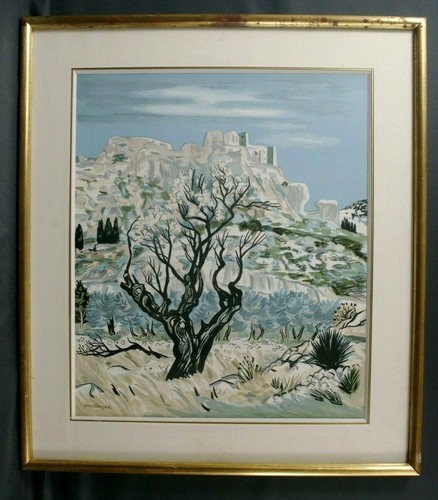 Lithographie yves brayer vers - yves,