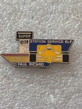 pin's circuit Paul Ricard voiture course Super Elf Station Service Signé Beraudy