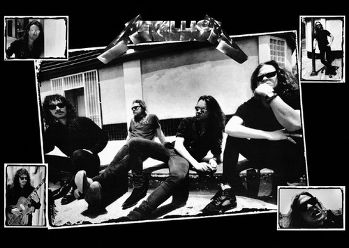 Metallica black and white - metallica,