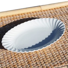 Ravier blanc en porcelaine