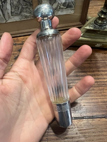Fiole flacon xix eme cristal - &,