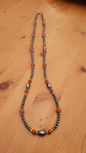 Collier hematite jaspe - hematite,