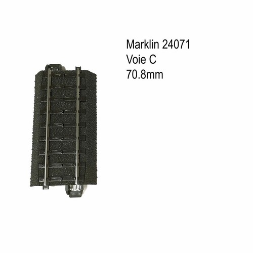 Rail droite 8mm voie - rail, 70.8mm