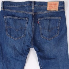 Hommes Levi's 501 Regular Straight Bleu Jeans W36 L32