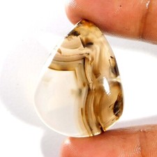 Cabochon de poire en agate montana naturelle unique pierre précieuse en vrac ...