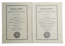 [ALCHIMIE] GRASSET D'ORCET. Matériaux cryptographiques. 2 tomes.
