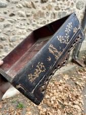 Socle Pot Chinois Chine China Chinese Ancien Bois Laqué Laque Japon