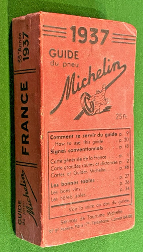 Guide michelin rouge - 1937,