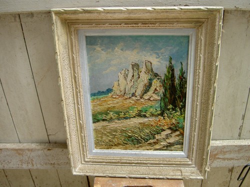 Tableau peinture huile signé - tableau,