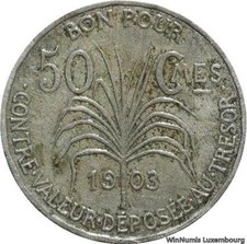 V8706 Rare Colonie Française Guadeloupe 50 Centimes 1903 Paris -> Make offer