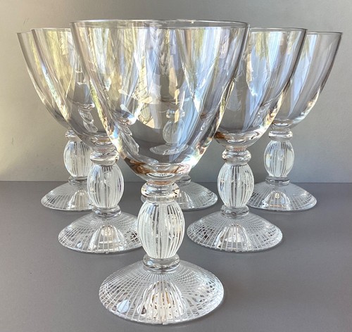 Lot verres vin en cristal - 6,