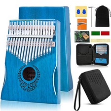 Kalimba 17 Clés Pouce Piano - Piano à Doigts Portable Mbira Sanza Instrument Mar