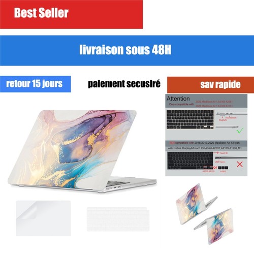 Coque macbook air pouces - 13,6,