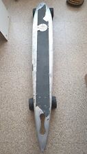 skateboard longboard américain en bois et aluminium vintage 70s longueur 1,38 m