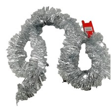 Guirlande Argentée 192 cm étoile d'Argent Noël Décoration Sapin Maison