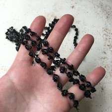 Métrage Perles Jais Collier