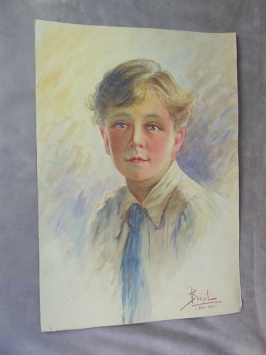 Portrait aquarelle signé - l'aquarelle,,