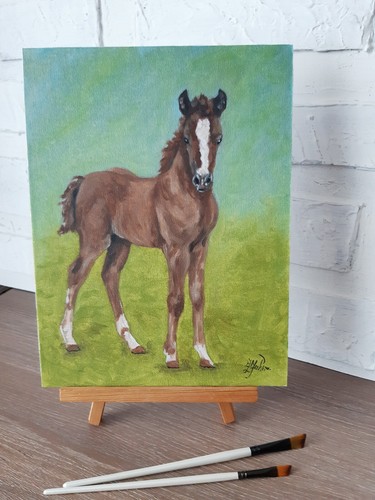 Tableau original cheval - , ferme