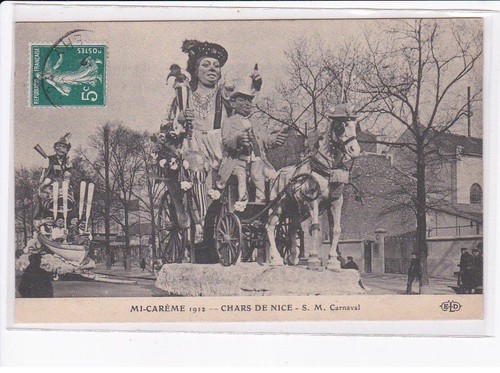 Paris carème 1912 chars - mi-carème, 1912,