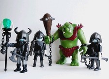 Playmobil ORQUES ET TROLL Seigneur des Anneaux Uruk-hai Saroumane Morgoth custom