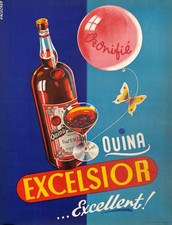 AFFICHE  POSTER     QUINA EXCELSIOR