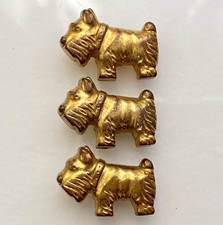 Lot de 3 boutons-chien 15 x 21