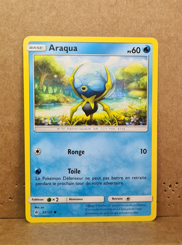 Carte pokemon araqua - carte,