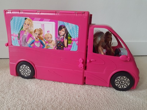 Lot barbie camping car - barbie,