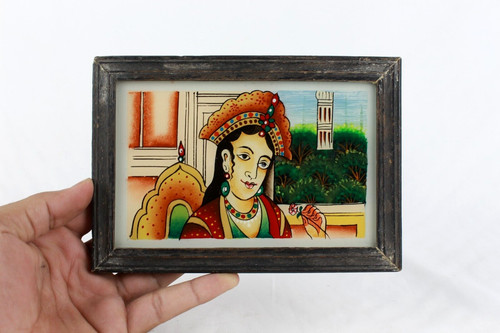 Tableau ancien miniature sur