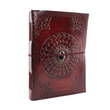 Cahier cuir grand - grand, brun