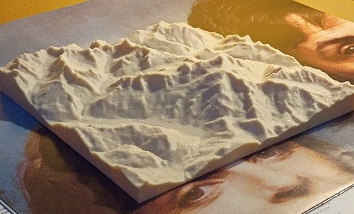 Carte relief pla mont - 3d,