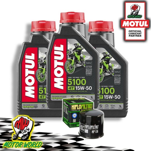 Tagliando motul 5100 15w50 - 3l,