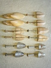 F6- Embauchoirs en bois et métal Forme à Chaussures 6 paires déco curiosité