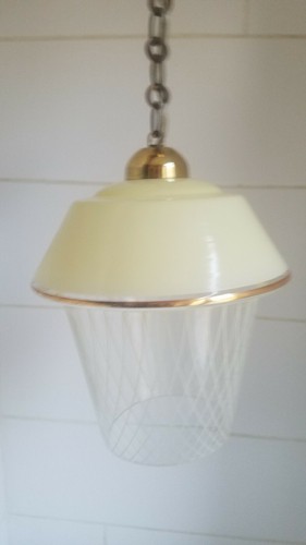 Vintage glass pendant - glass,