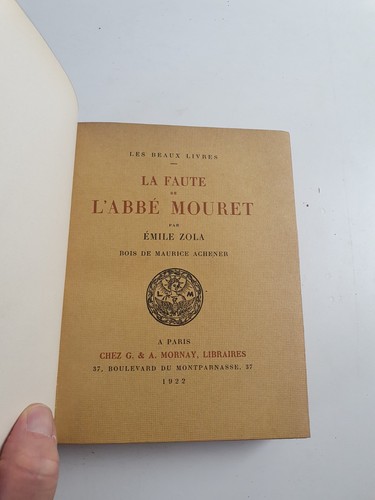 Livre ancien faute de - livre, la