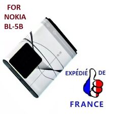 Batterie pour BL-5B Nokia 3230 5070 5140 5140i 5200 5300 5500 6020 N90 BL5B akku