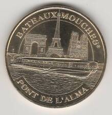 A 2008 TOKEN MEDAILLE MONNAIE DE PARIS -- 75 008 N°7 BATEAUX-MOUCHES PONT L'ALMA