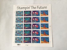 USA Feuille Neuf De 20 Timbres A 33ct ´Stampin The Future 1999