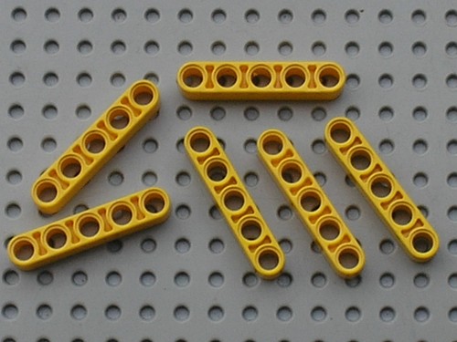 Lego technic yellow beam ref - technic,
