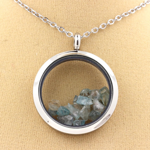 Pendentif zircon brut - brut., pierres