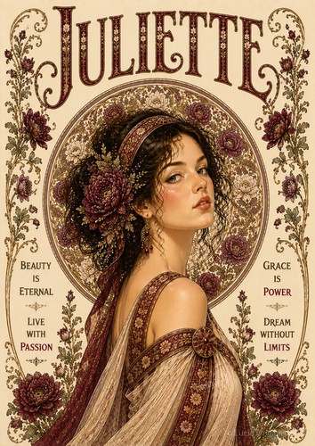 Affiche prénom juliette - a4,
