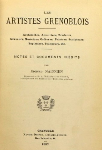 Maignien les artistes - maignien, (edmond)