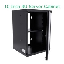 Armoire serveur murale 10 pouces 9U boîtier réseau rack verrouillage porte en...